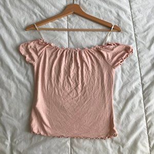 off the shoulder cropped top